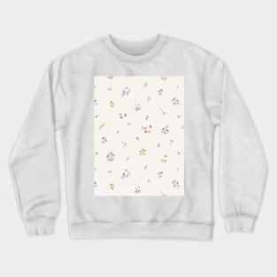 Floral Pattern Crewneck Sweatshirt